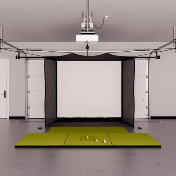 Swing Caddie SC4 Garage Golf Simulator Package